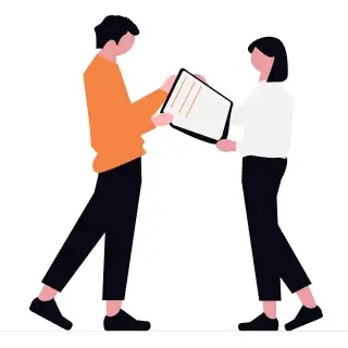 握手するイラスト